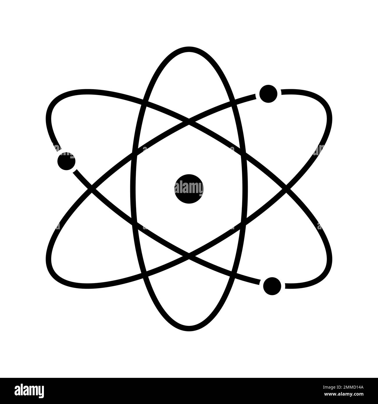 Icône Atom. Symbole Atom pour la conception de votre site Web, logo, application, interface utilisateur. Illustration vectorielle, EPS10 Illustration de Vecteur