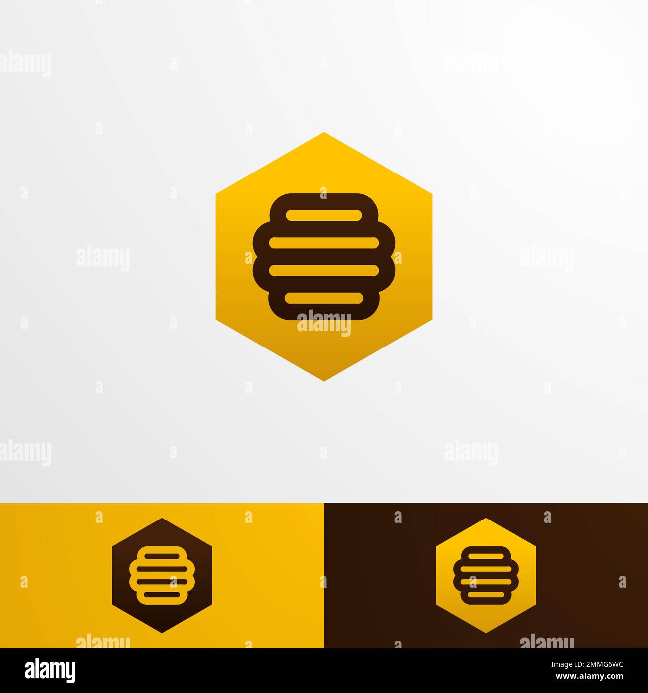 Modèle de logo de l'abeille, moderne et propre style adapté à l'entreprise, vecteur eps format Illustration de Vecteur