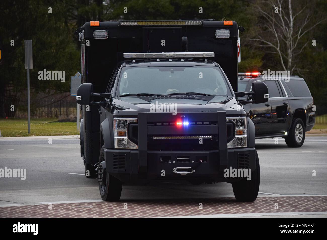 Wilmington, États-Unis. 29th janvier 2023. Le président des États-Unis Joe Biden et la première dame Jill Biden à Wilmington. Le cortège a voyagé de la base de la Garde nationale aérienne du Delaware et est arrivé à la résidence dans l'après-midi. (Photo de Kyle Mazza/SOPA Images/Sipa USA) crédit: SIPA USA/Alay Live News Banque D'Images