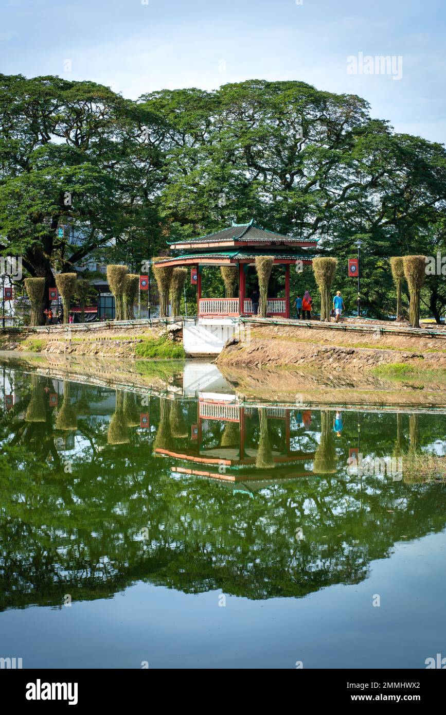 Taiping, Malaisie - 1st janv. 2023 : magnifiques jardins du lac Taiping, un endroit idéal pour les visites et les activités récréatives. Banque D'Images