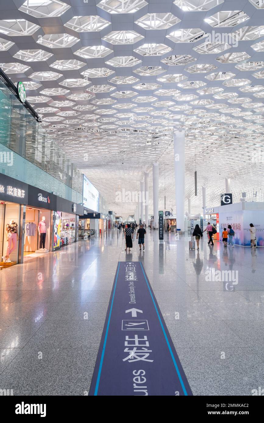 Aéroport international de Shenzhen baoan Banque D'Images