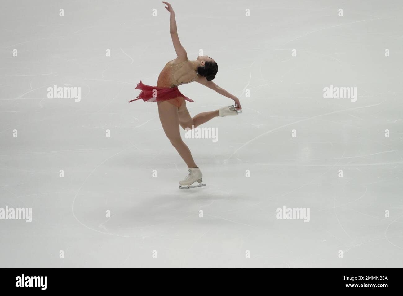 San Jose, CA, États-Unis. 27th janvier 2023. Tting Cui se produit à la finale WomenÕs au championnat de patinage 2023 Toyota US crédit: Motofoto/Alay Live News Banque D'Images