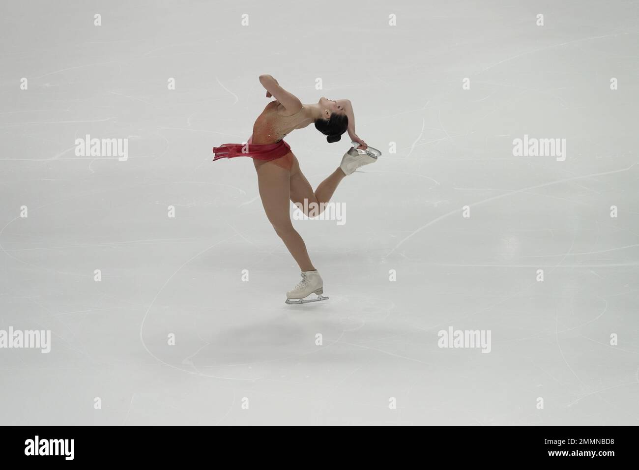 San Jose, CA, États-Unis. 27th janvier 2023. Tting Cui se produit à la finale WomenÕs au championnat de patinage 2023 Toyota US crédit: Motofoto/Alay Live News Banque D'Images