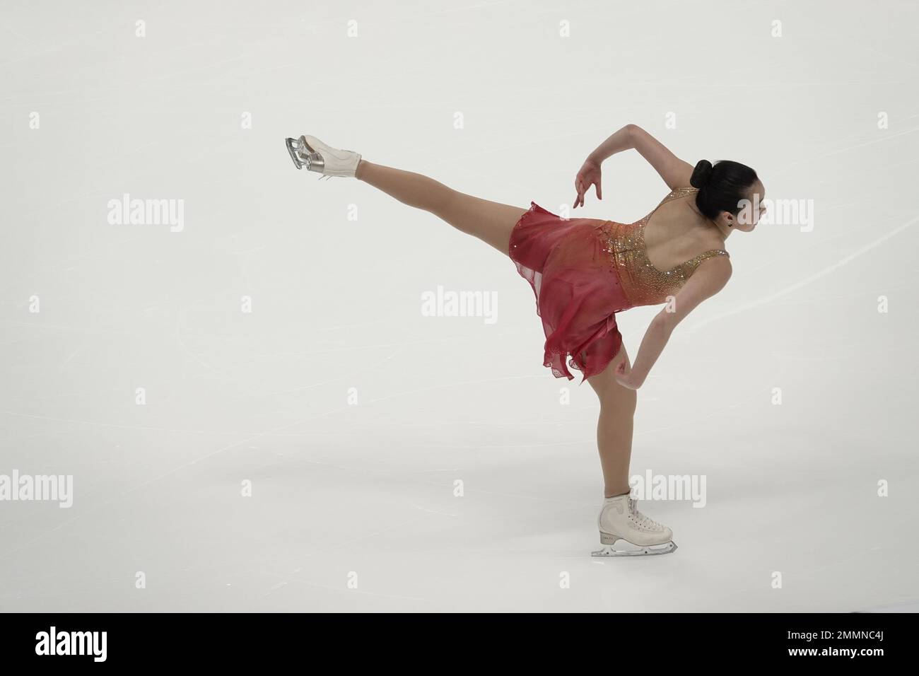 San Jose, CA, États-Unis. 27th janvier 2023. Tting Cui se produit à la finale WomenÕs au championnat de patinage 2023 Toyota US crédit: Motofoto/Alay Live News Banque D'Images