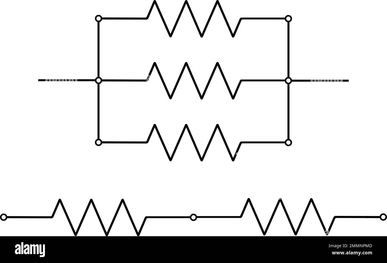 Icône de vecteur de résistance électrique. affiche plate remplie pour le concept mobile et la conception de sites web. Icône de glyphe d'élément de circuit de résistance. Symbole, illustration du logo. V Illustration de Vecteur