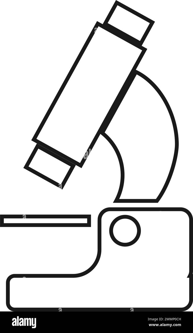 logo de microscope modèle vektor Illustration de Vecteur