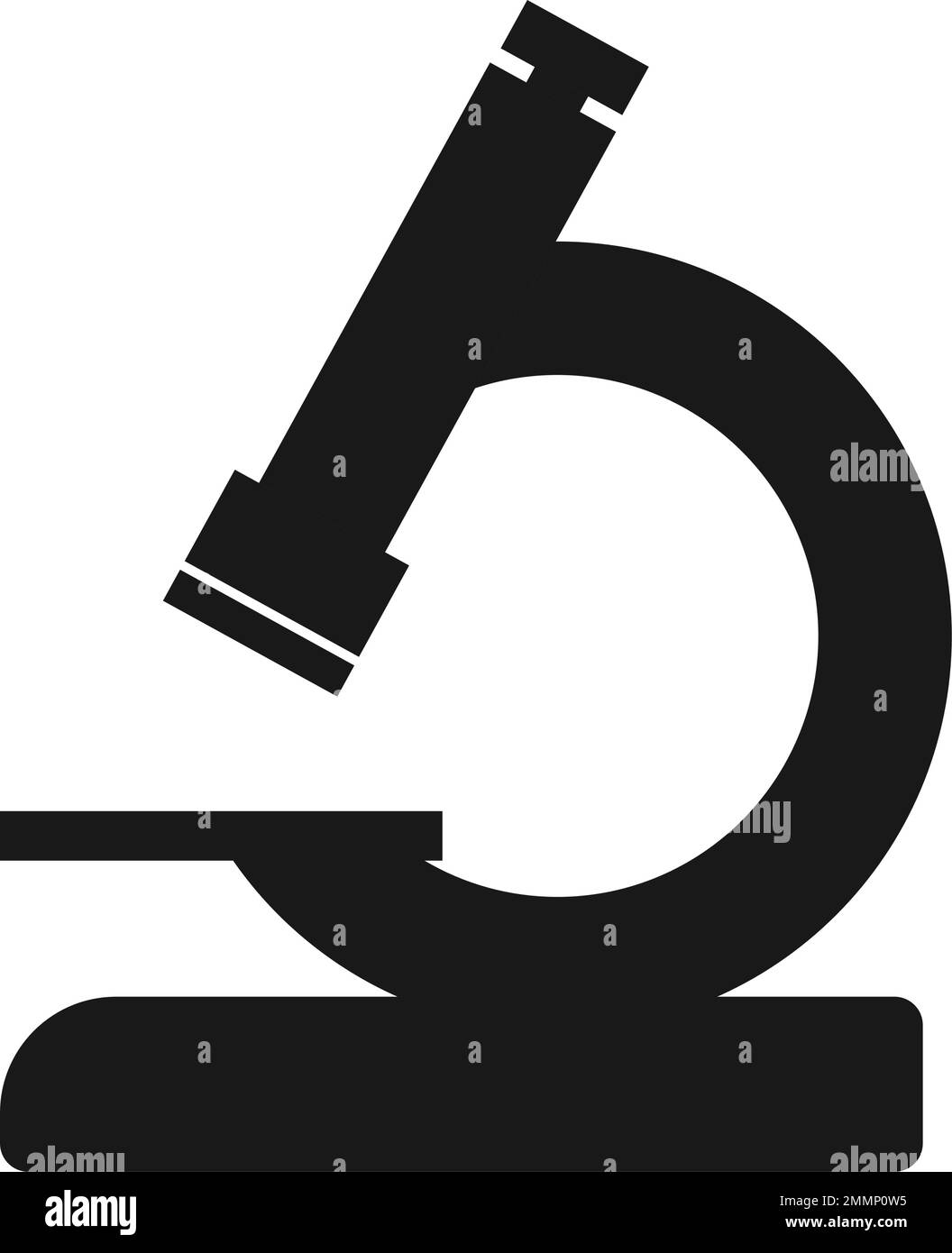 logo de microscope modèle vektor Illustration de Vecteur