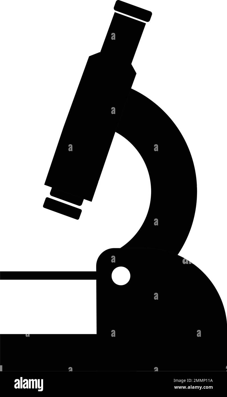 logo de microscope modèle vektor Illustration de Vecteur