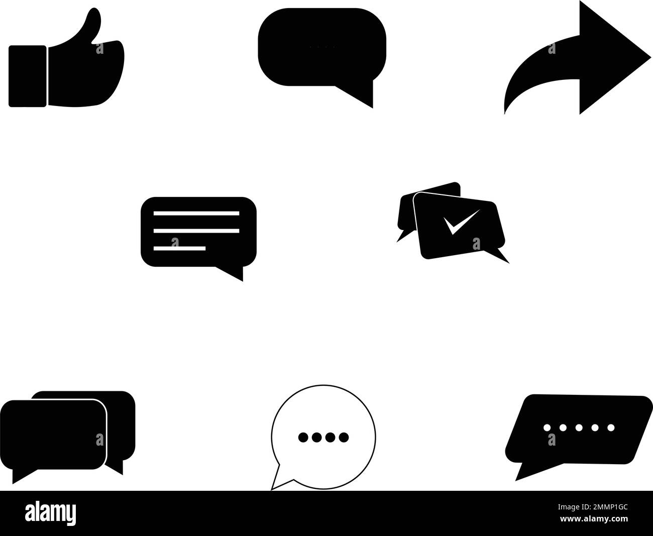 commentaire icône logo stock modèle vektor Illustration de Vecteur