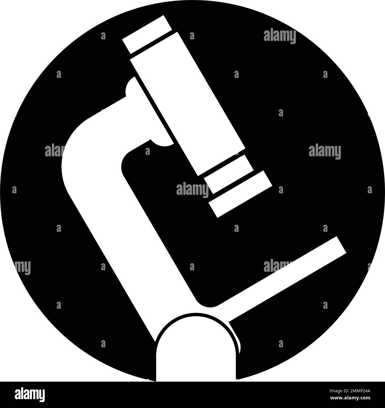 logo de microscope modèle vektor Illustration de Vecteur