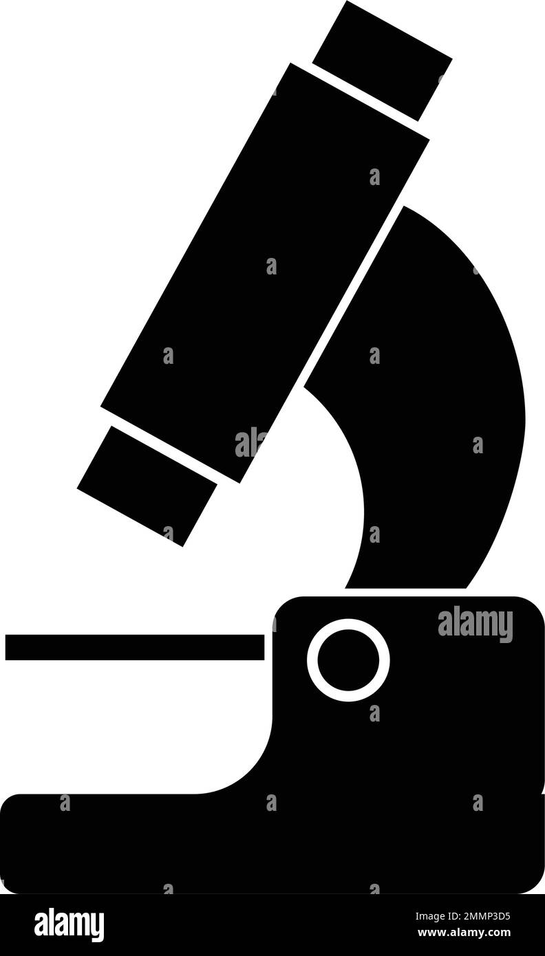 logo de microscope modèle vektor Illustration de Vecteur