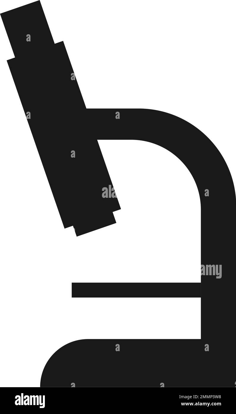 logo de microscope modèle vektor Illustration de Vecteur