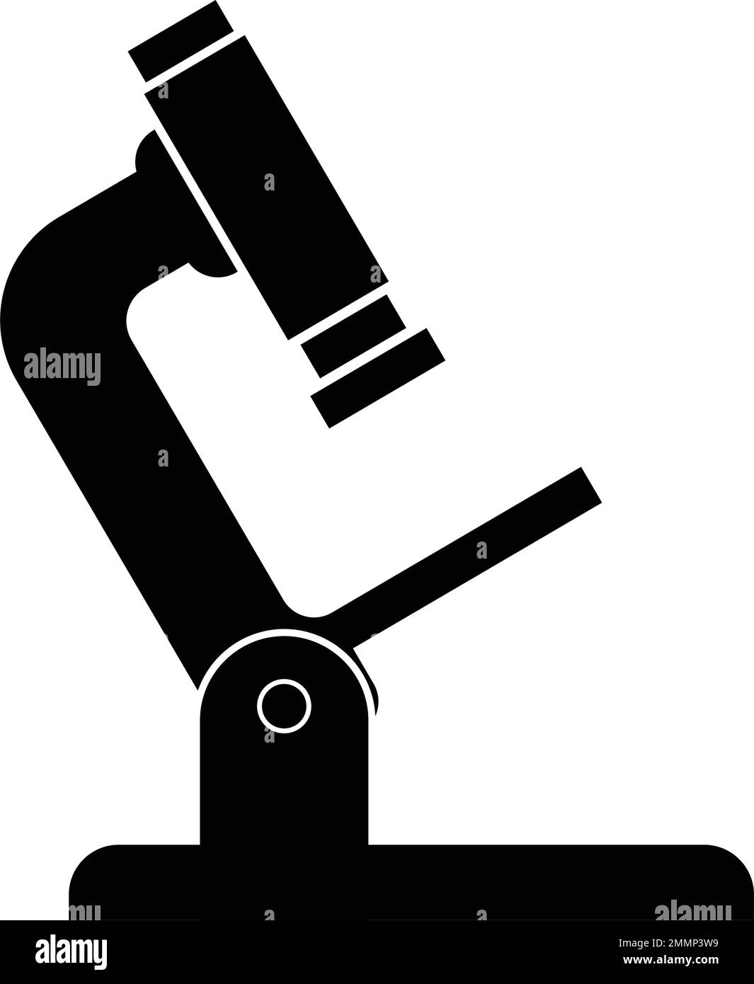 logo de microscope modèle vektor Illustration de Vecteur