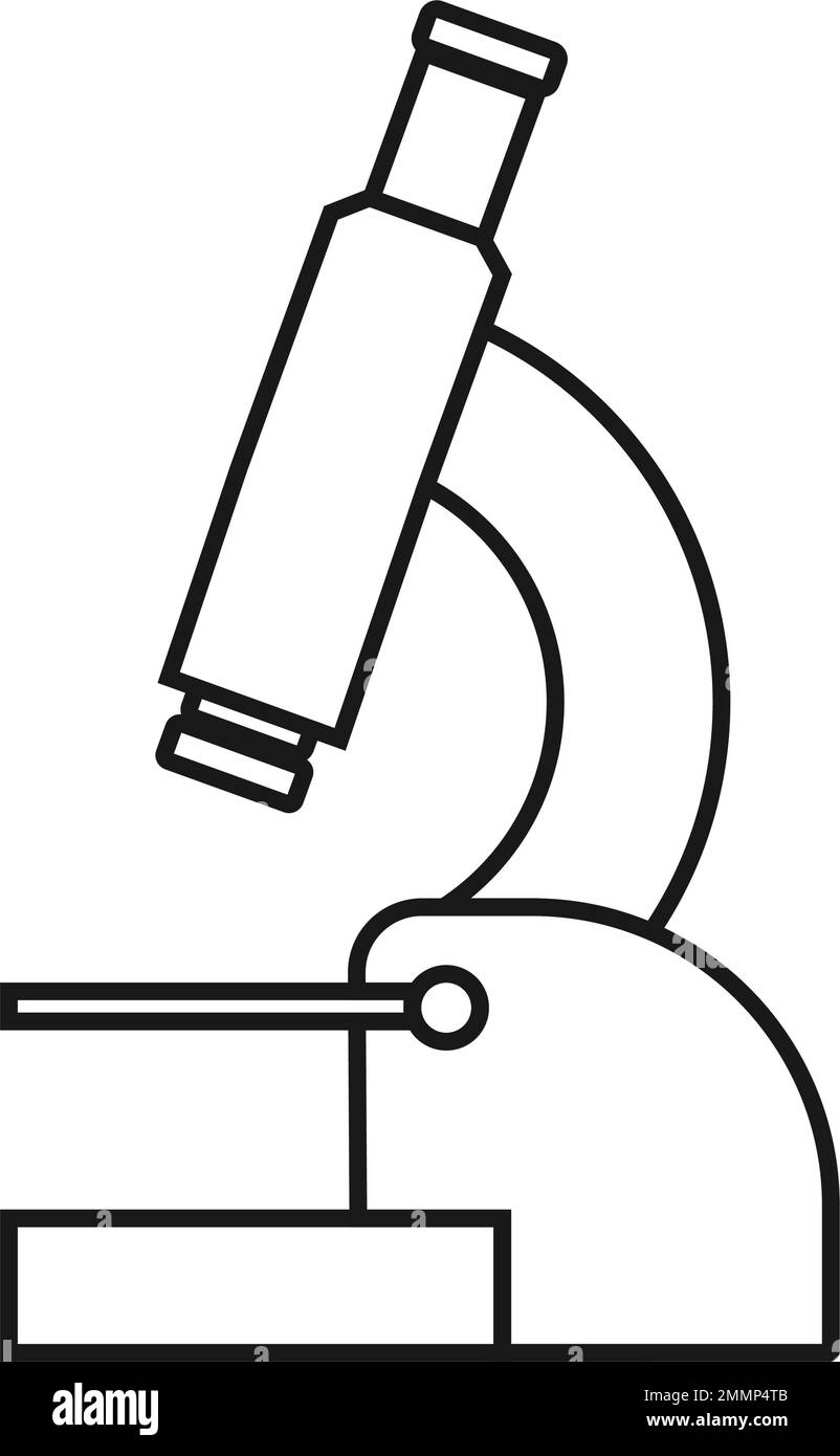logo de microscope modèle vektor Illustration de Vecteur