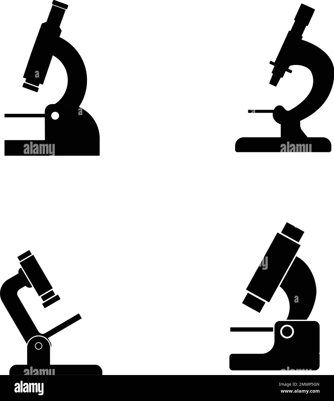 logo de microscope modèle vektor Illustration de Vecteur