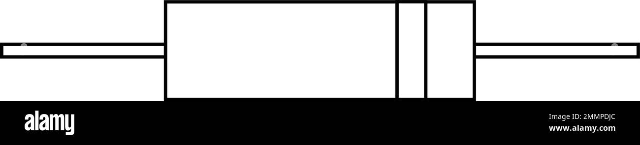 modèle vektor avec logo de diode noire Illustration de Vecteur