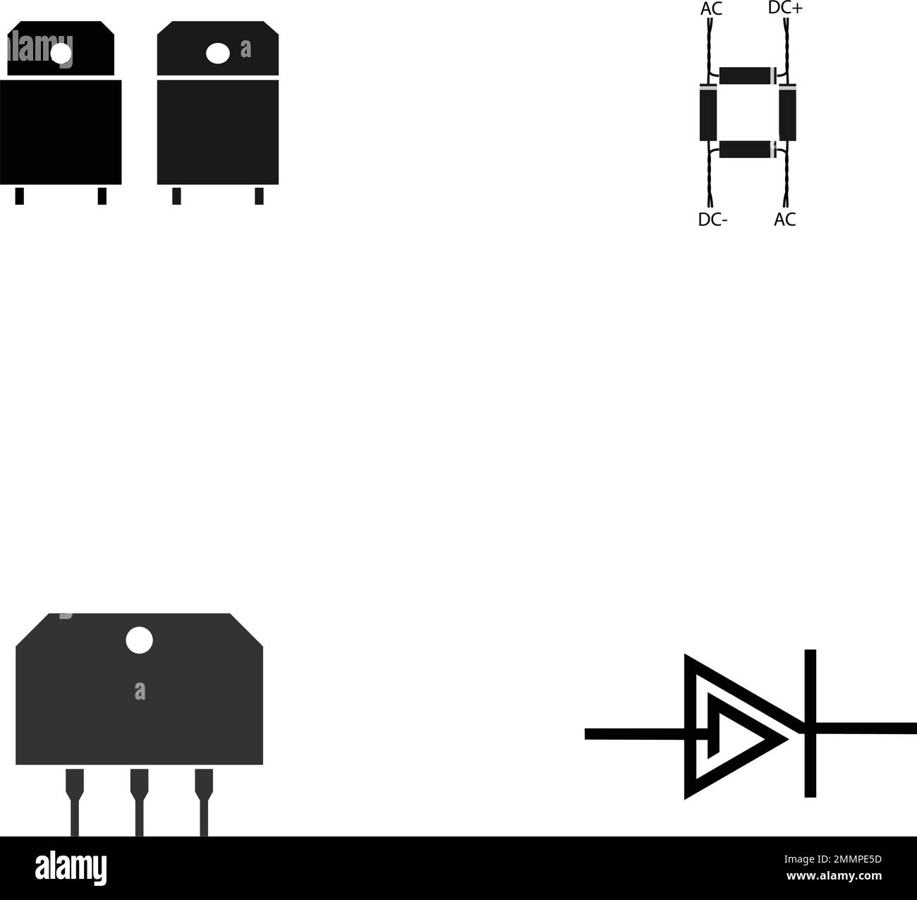 modèle vektor avec logo de diode noire Illustration de Vecteur