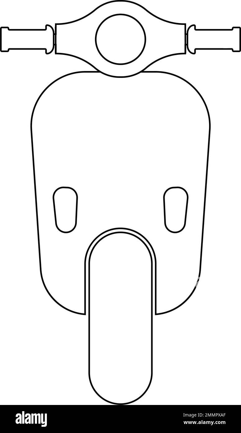 Vecteur d'icône de scooter, signe plat rempli, pictogramme solide isolé sur blanc. Symbole de livraison, illustration du logo. Des images pixel Perfect Illustration de Vecteur