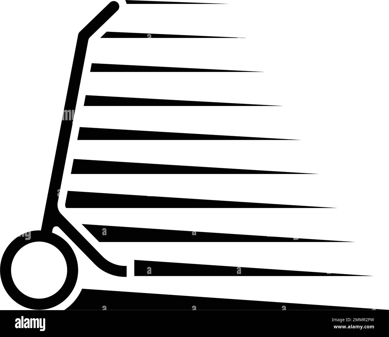 modèle de logo d'illustration de symbole de scooter Illustration de Vecteur