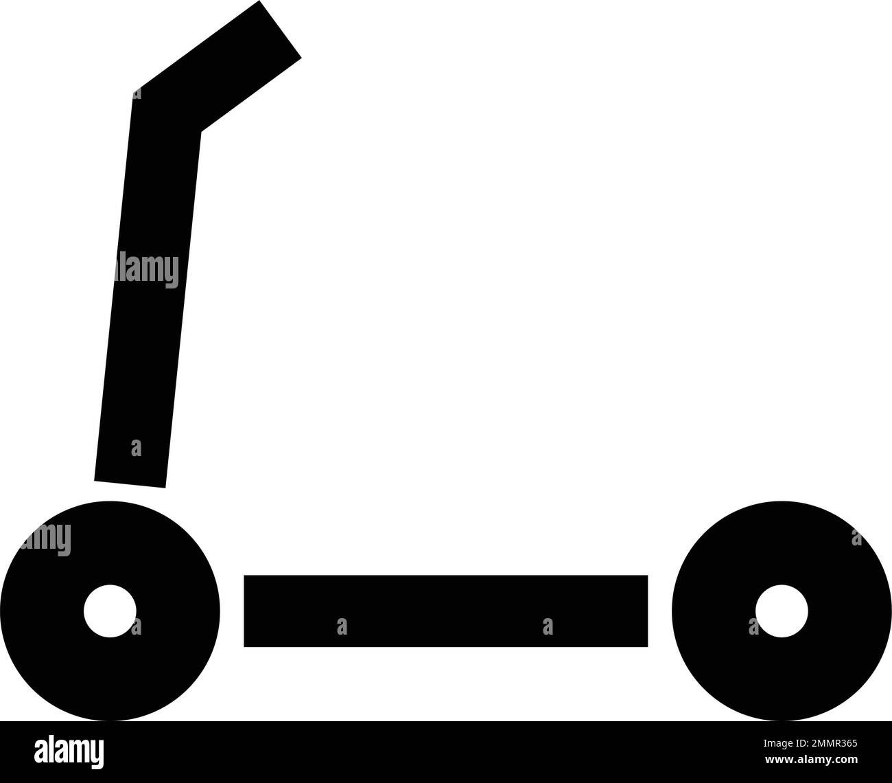 modèle de logo d'illustration de symbole de scooter Illustration de Vecteur