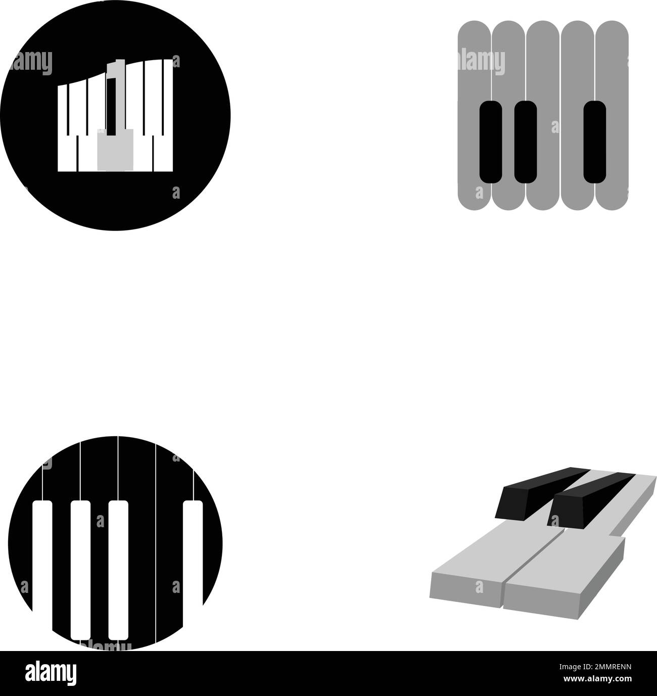 motif illustration avec logo piano Illustration de Vecteur