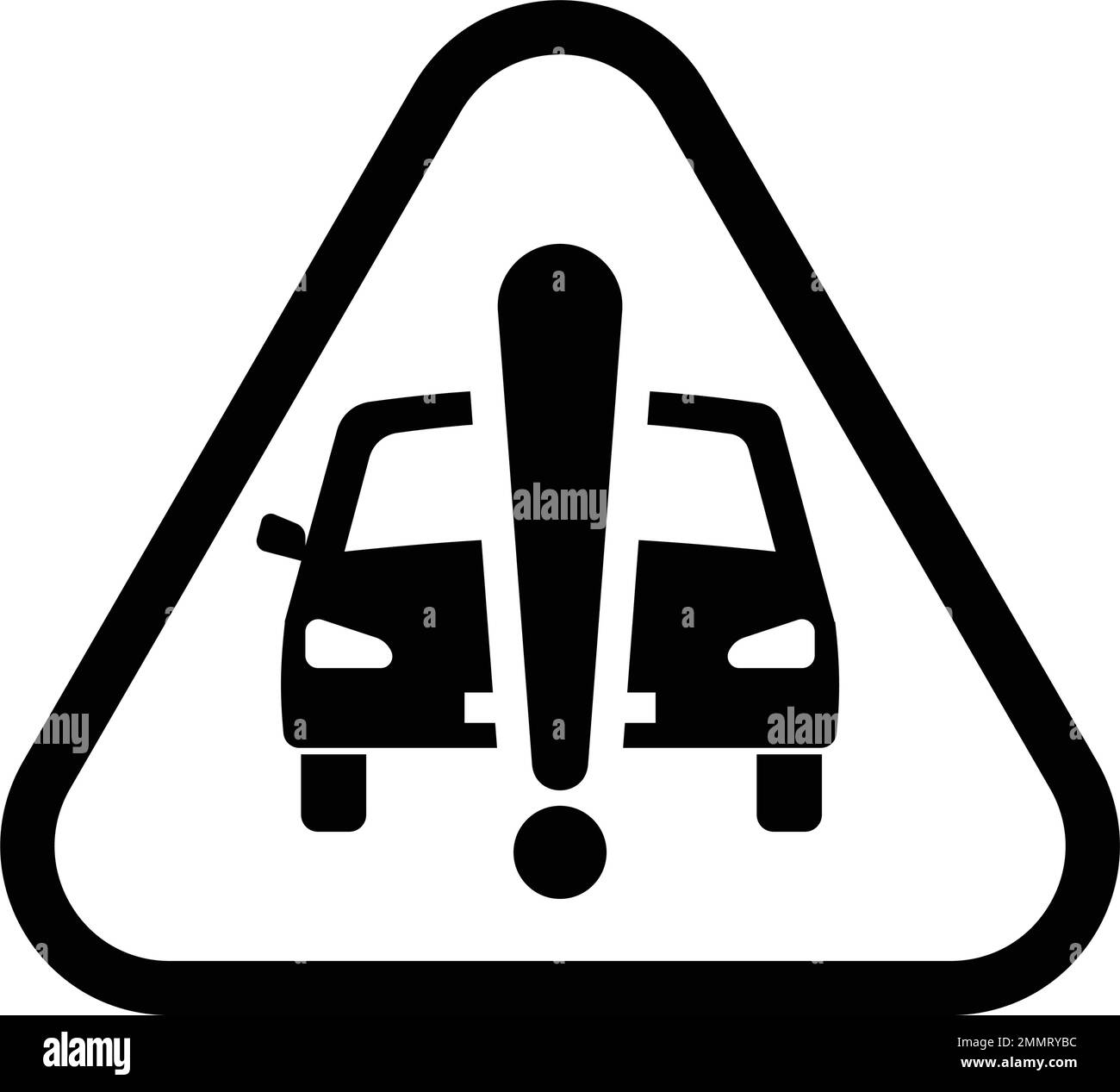 logo d'avertissement de véhicule vektor Illustration de Vecteur