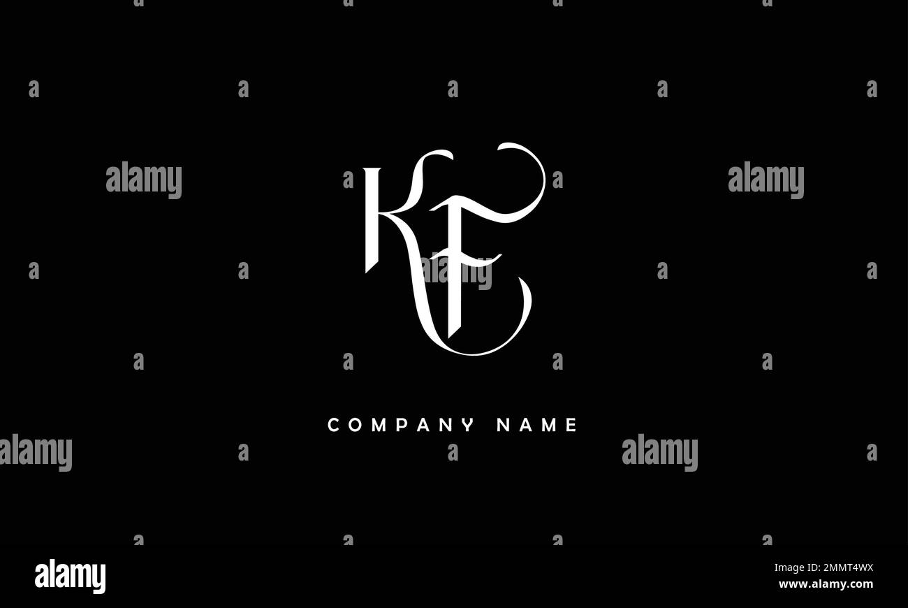 KF, FK lettres abstraites logo Monogramme Illustration de Vecteur