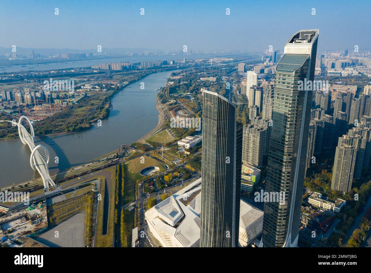 Vous aurez une vue panoramique sur nanjing Banque D'Images