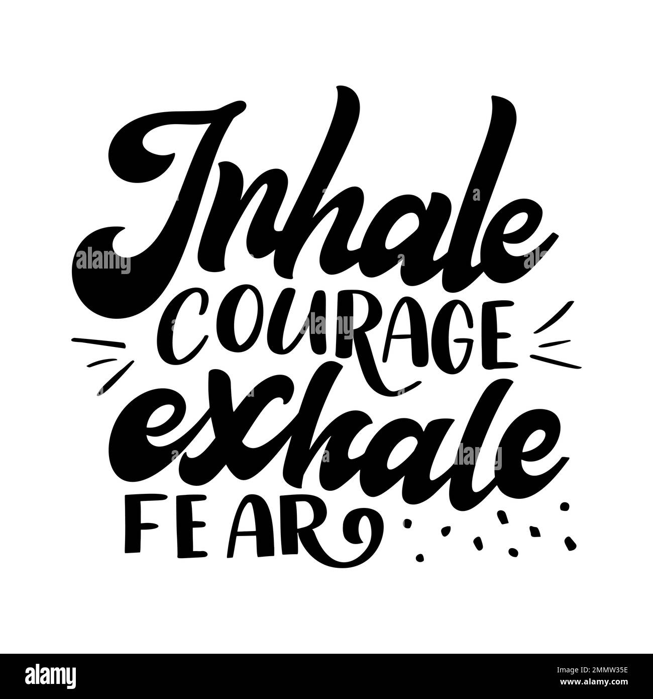 Citation de santé mentale en caractères dessinés à la main. Affiche typographique positive avec texte d'inspiration. Illustration vectorielle pour les tirages, les bannières Illustration de Vecteur