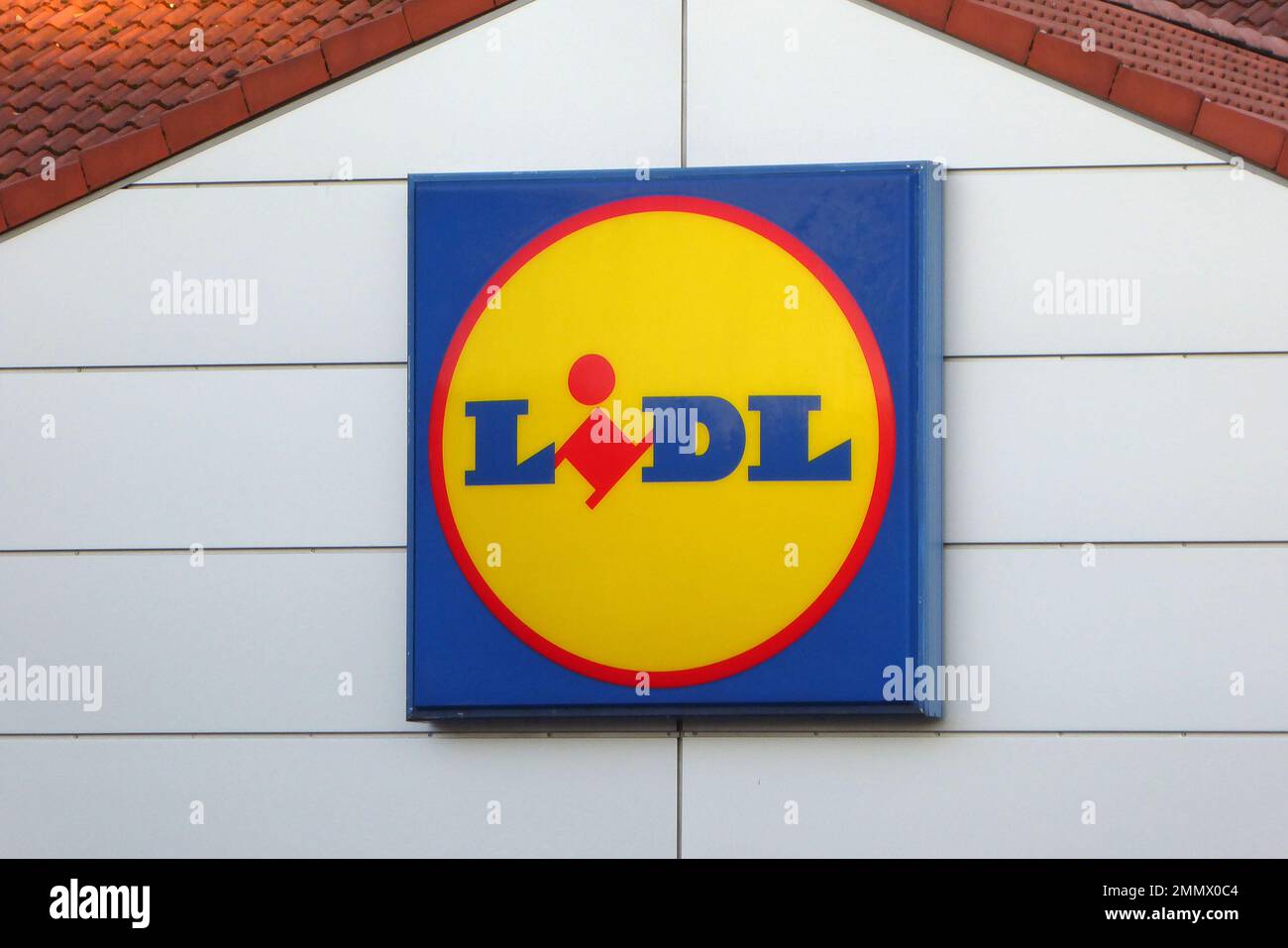 Lidl / logo / Lebensmittel-Discounter Banque D'Images