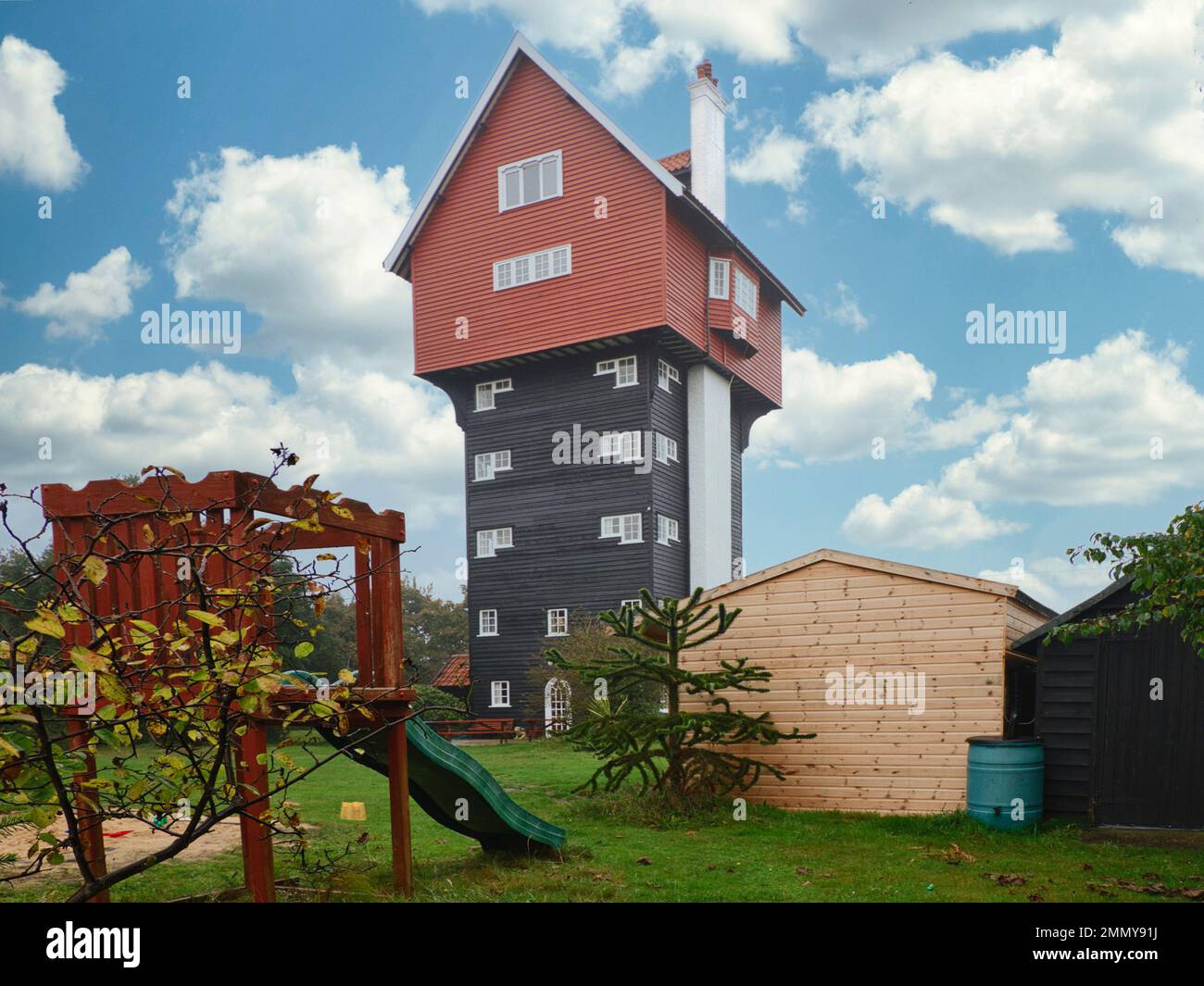 Maison dans les nuages Aldeburgh UK Banque D'Images