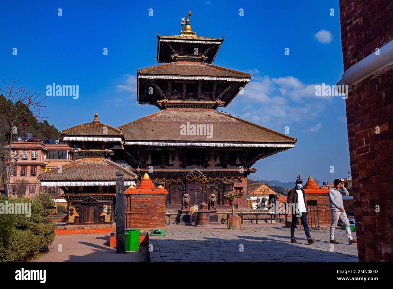 Népal, province de Bagmati, ville médiévale de Panauti, temple d'Indreshwar Banque D'Images