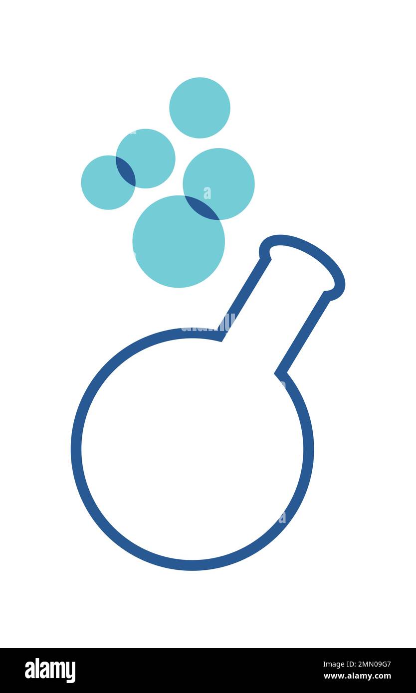 Un vecteur Illustration du laboratoire de chimie stylo icône vecteur sur fond blanc isolé Illustration de Vecteur