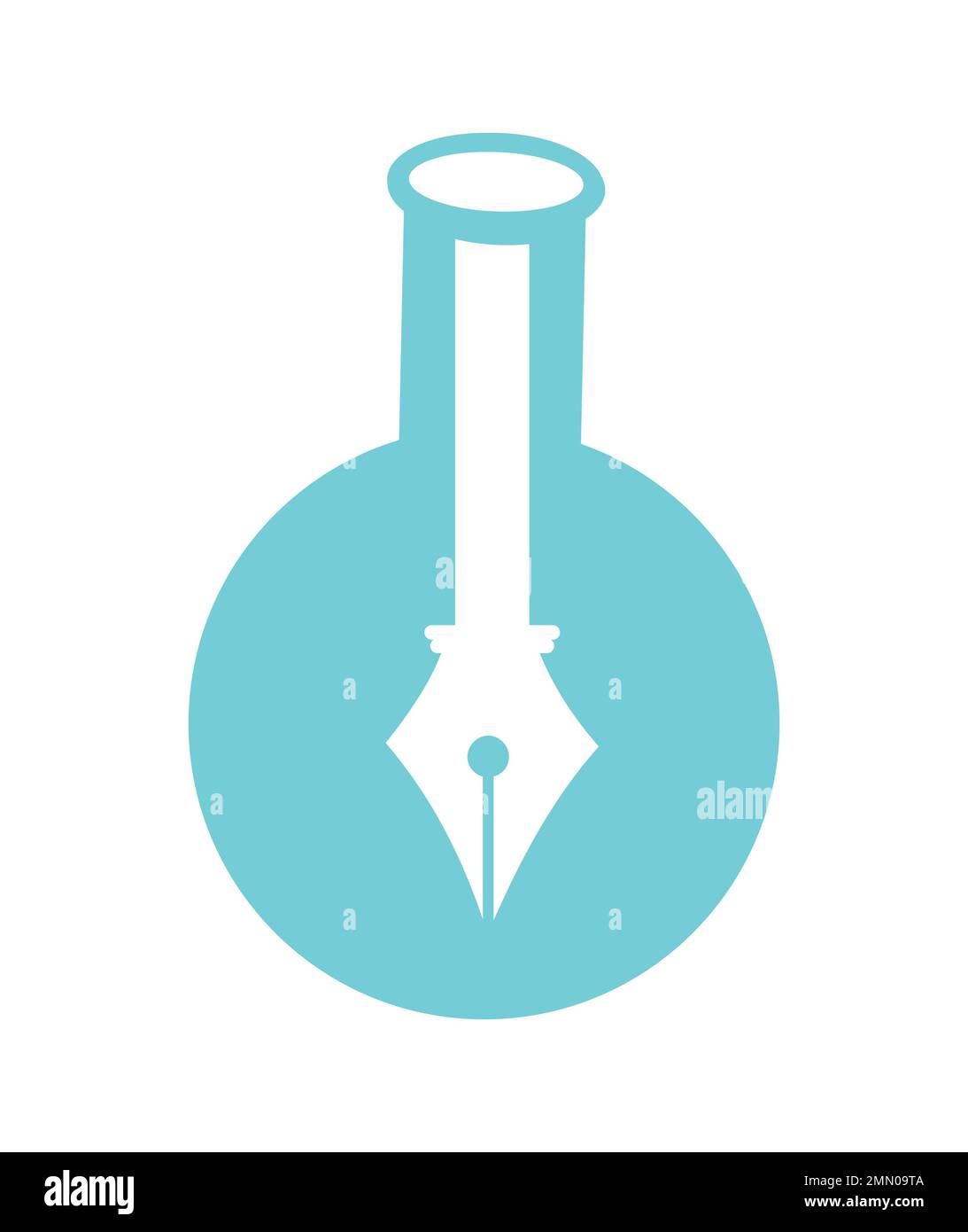 Un vecteur Illustration du laboratoire de chimie stylo icône vecteur sur fond blanc isolé Illustration de Vecteur