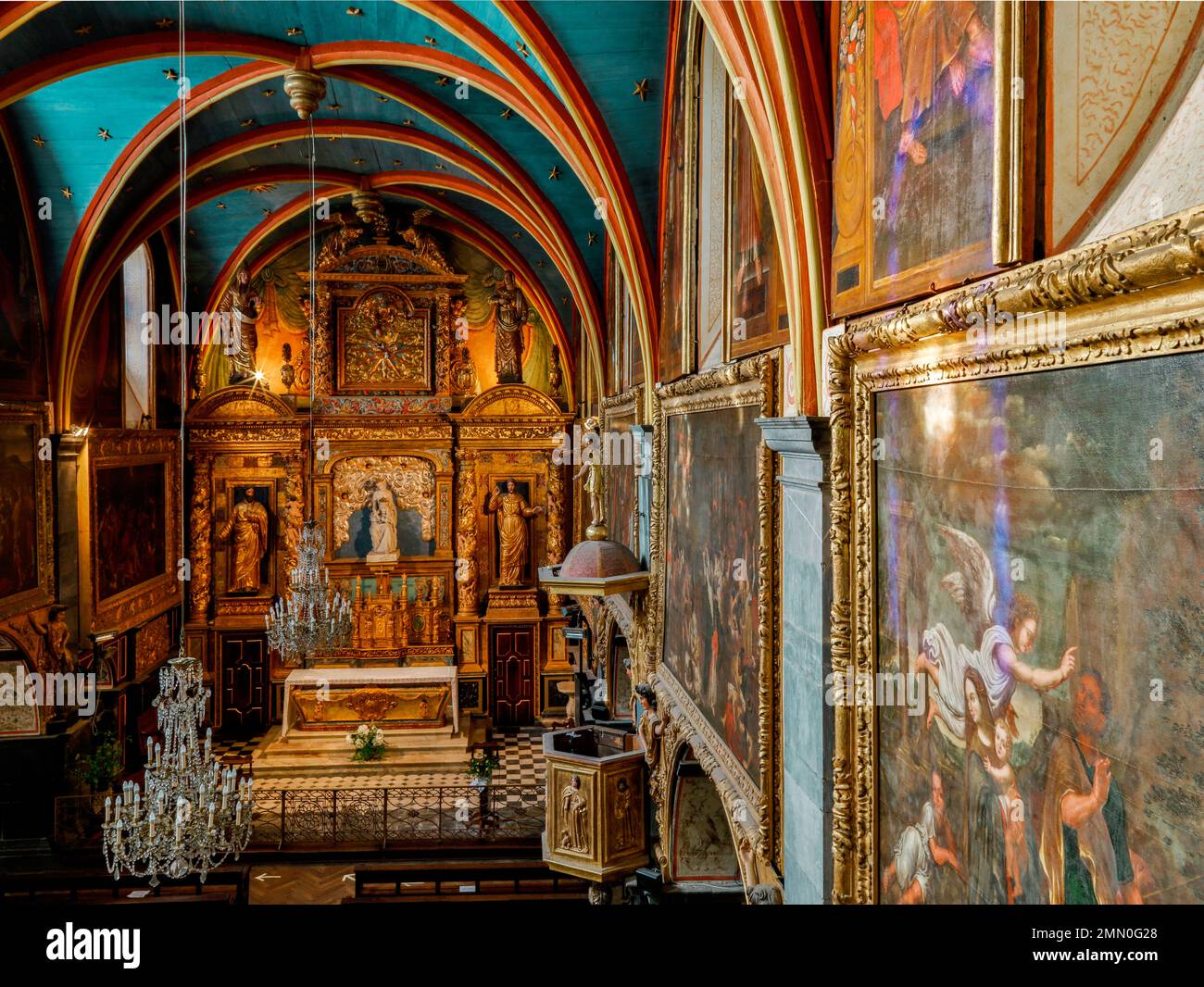 France, Pyrénées Atlantiques, Béarn, Lestelle Betharram, Sanctuaire de notre-Dame de Betharram Banque D'Images