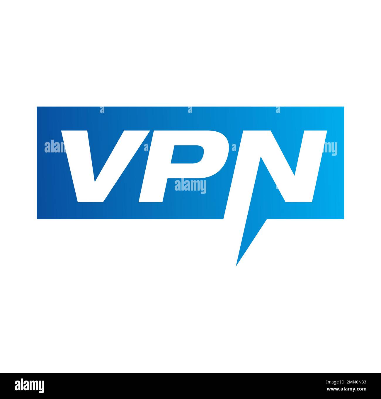 Monogramme logo lettres initiales VPN illustration dans fond blanc isolé Illustration de Vecteur