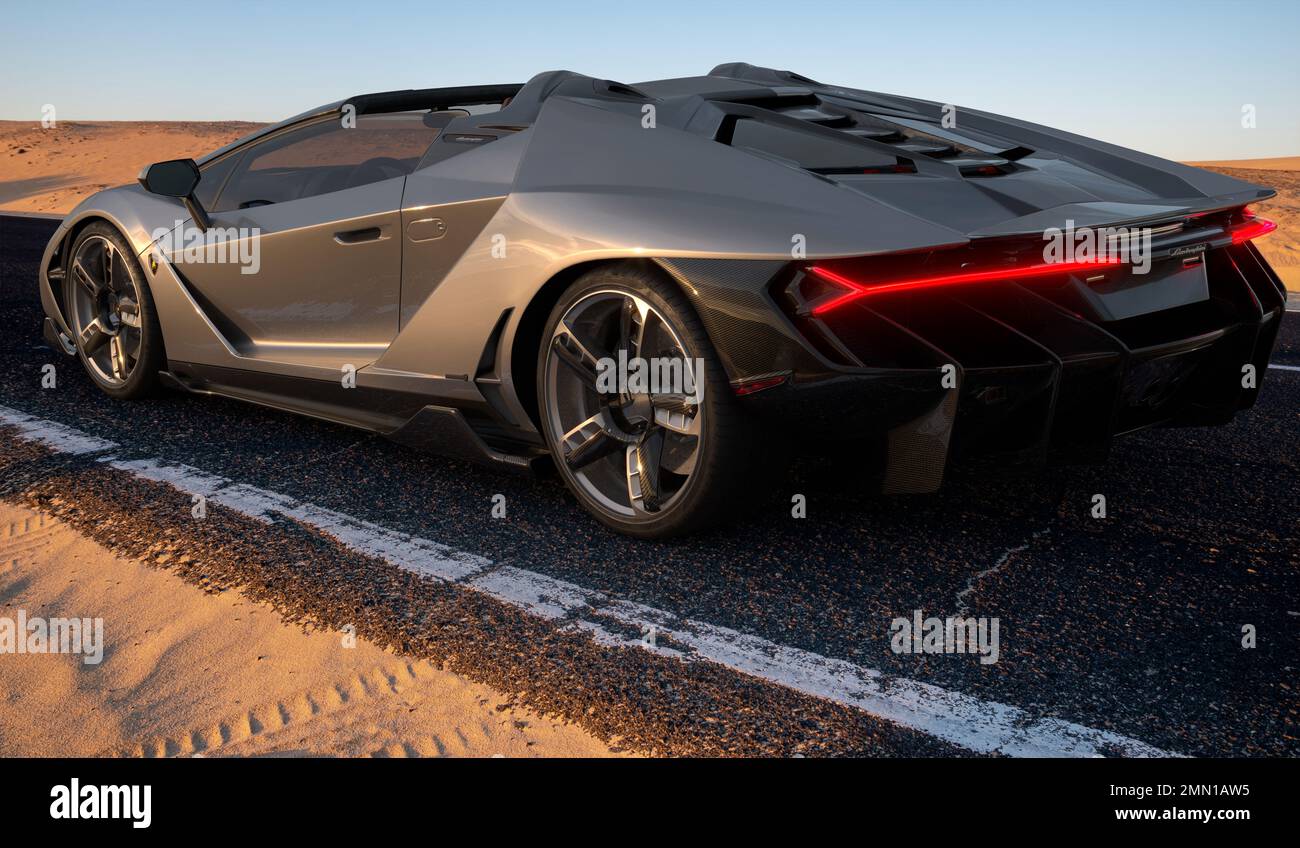 Lamborghini Centenario | Un chef-d'œuvre de l'art automobile en mouvement Banque D'Images