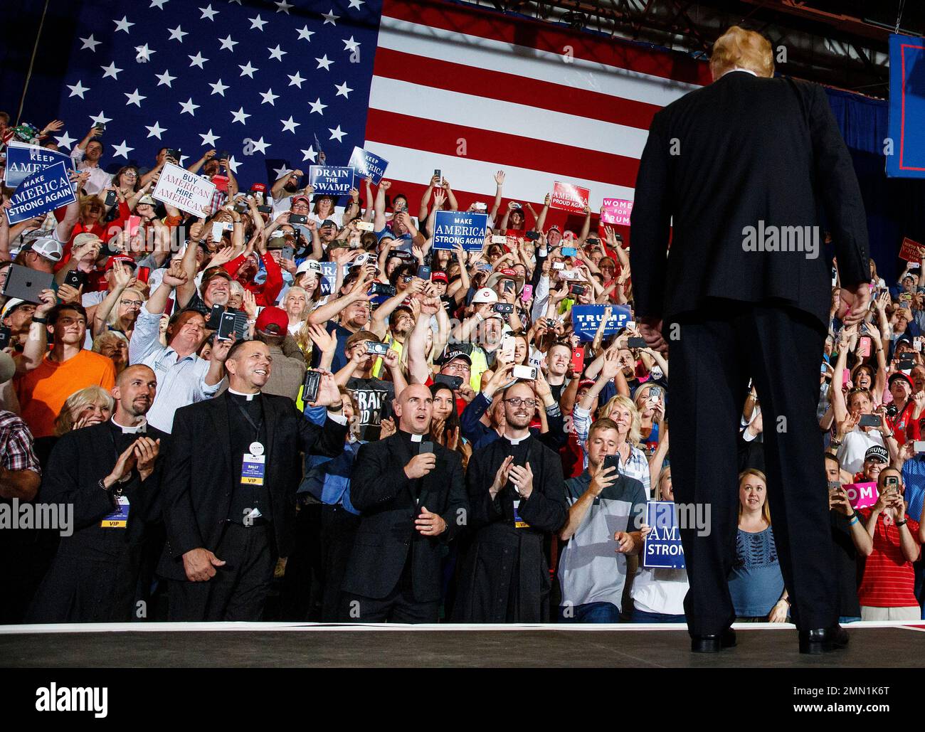 In this July 5, 2018, photo, President Donald Trump turns to the ...