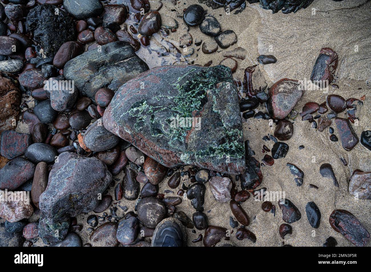 Kynance Cove Cornwall, Kynance Cove Cornwall, Serpentine Rock, The Lizard, Cornwall. ROYAUME-UNI Banque D'Images