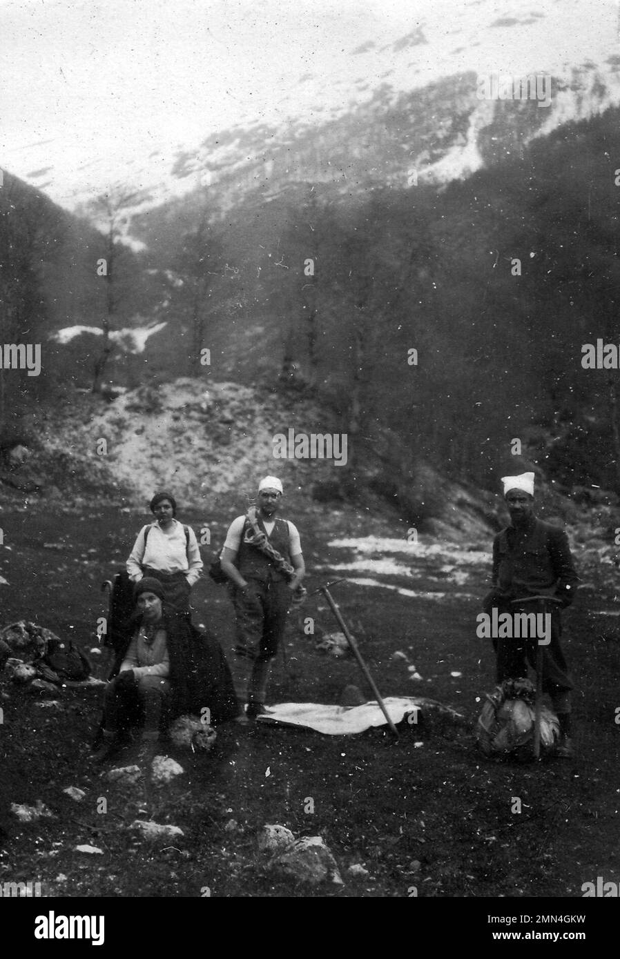 Val Canneto nel Parco Nazionale d'Abruzzo 1938 Banque D'Images