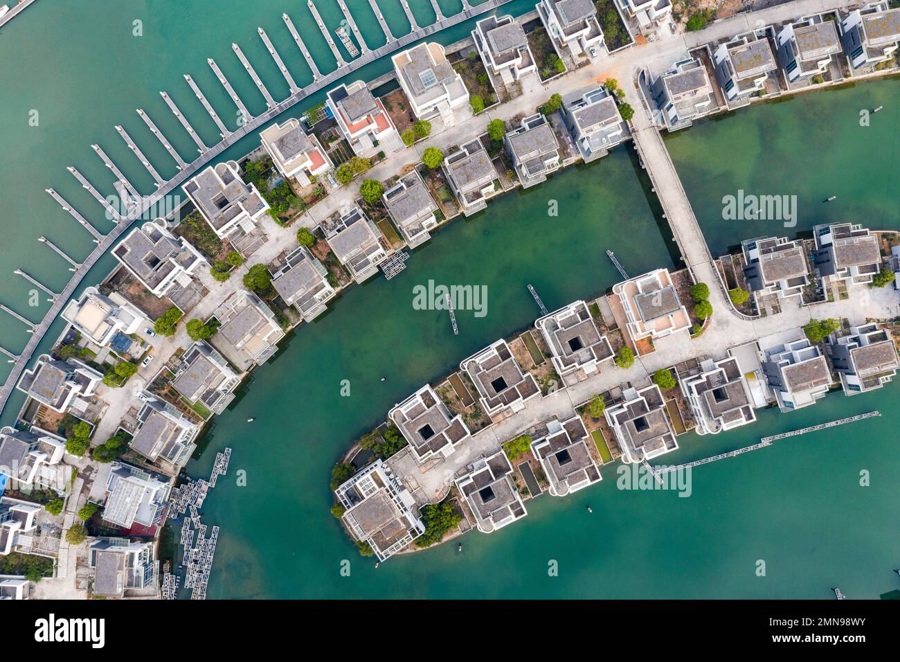 Vous aurez une vue panoramique sur le club de yacht international de xiangshan à xiamen Dock Banque D'Images