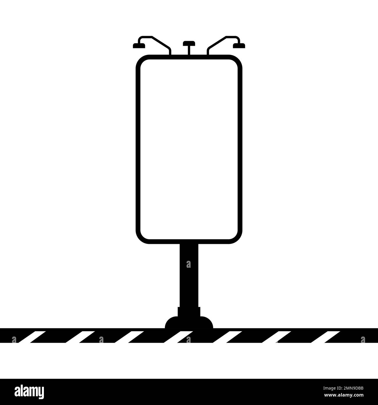 Panneau d'affichage, icône, palissade, illustrations vectorielles Banque D'Images