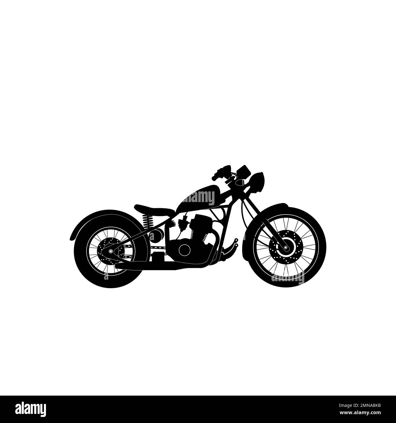 vecteur d'icône de moto, modèle de conception de logo d'illustration. Banque D'Images