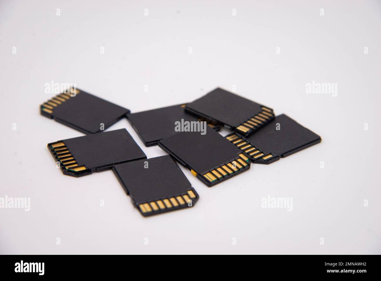 Différentes tailles de cartes isolé sur fond blanc Banque D'Images