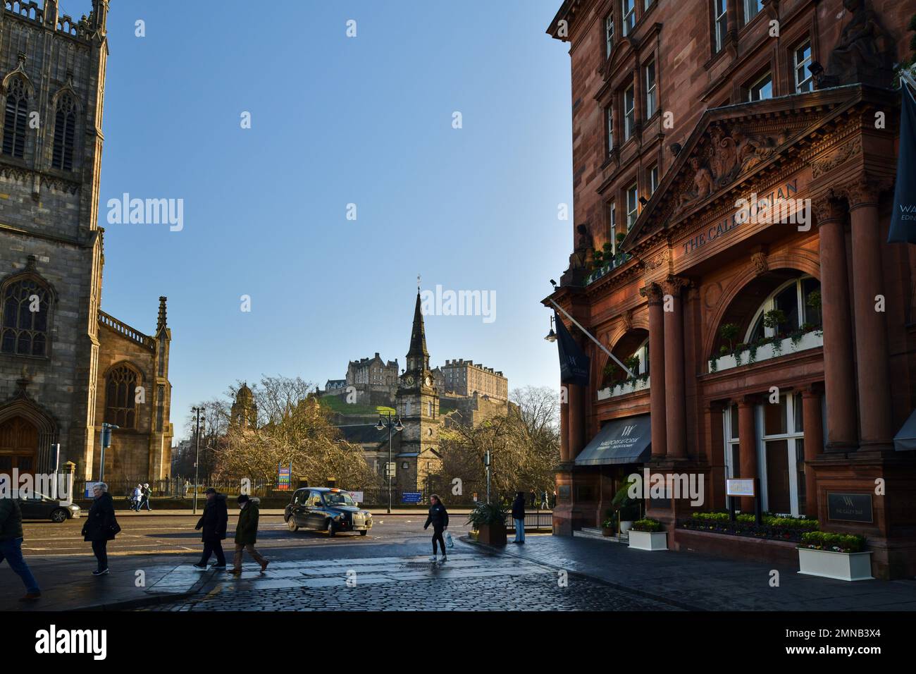 Edinburgh, Écosse, Royaume-Uni, 30 janvier 2023. Vue générale sur le Waldorf Astoria Edinburgh le Caledonian. credit sst/alamy nouvelles en direct Banque D'Images