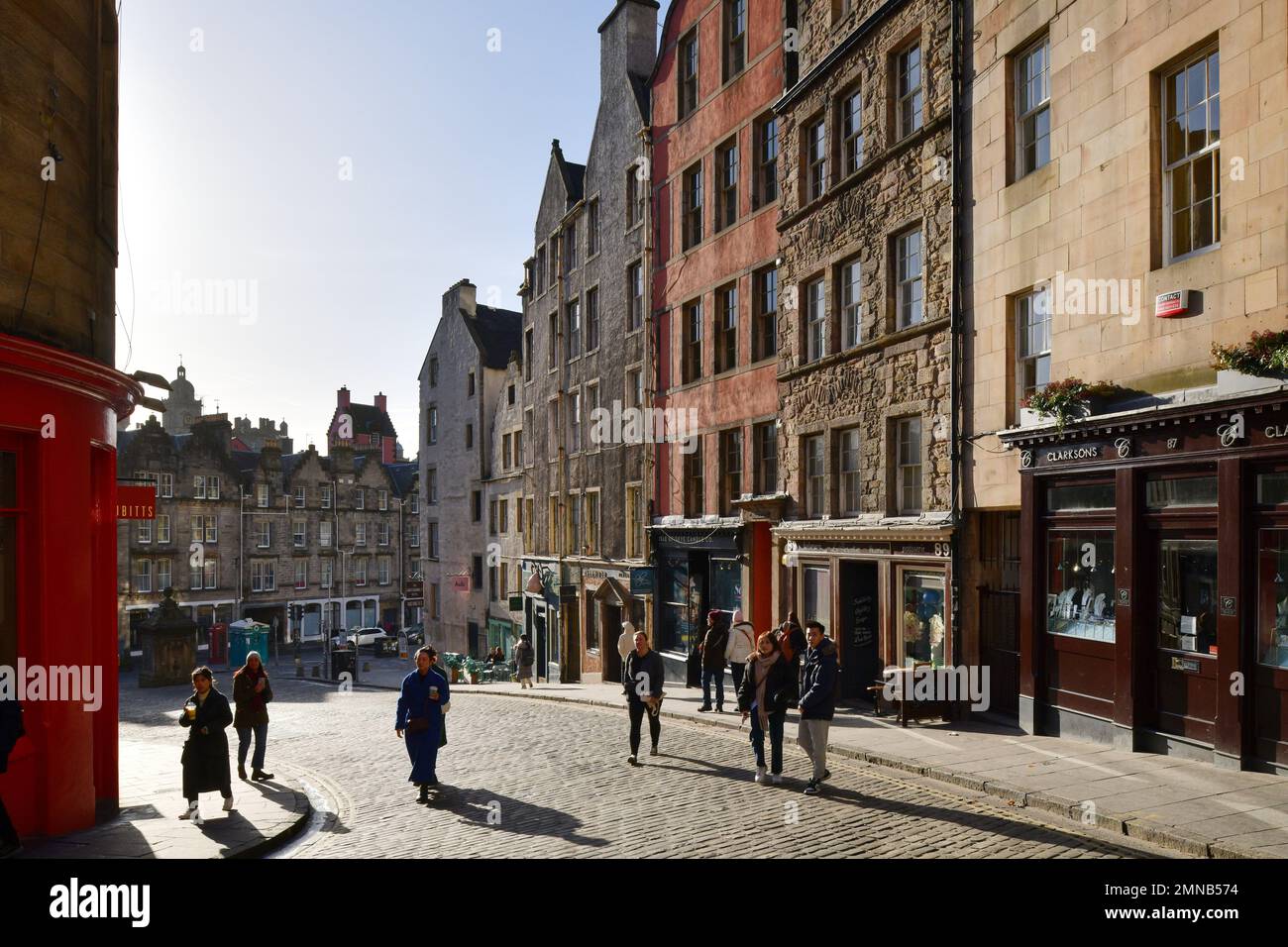 Edinburgh, Écosse, Royaume-Uni, 30 janvier 2023. Vue générale de West Bow. credit sst/alamy nouvelles en direct Banque D'Images