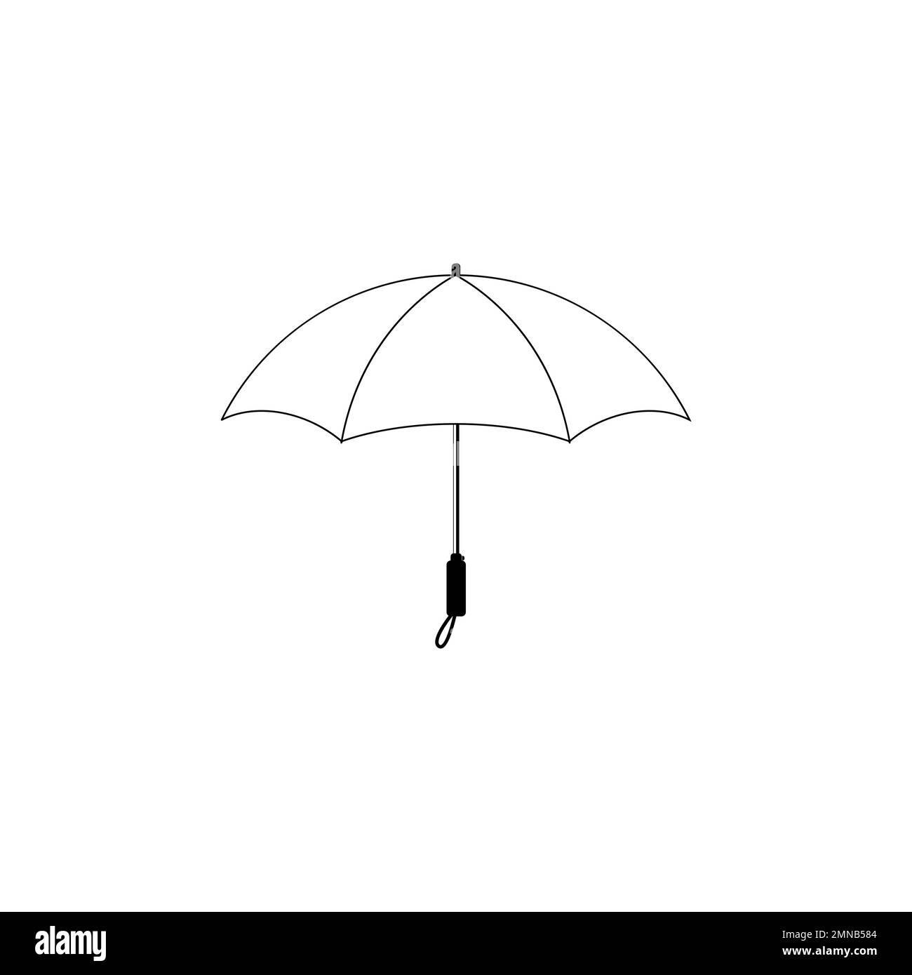 motif de modèle de logo d'illustration vectorielle d'icône de parapluie. Banque D'Images