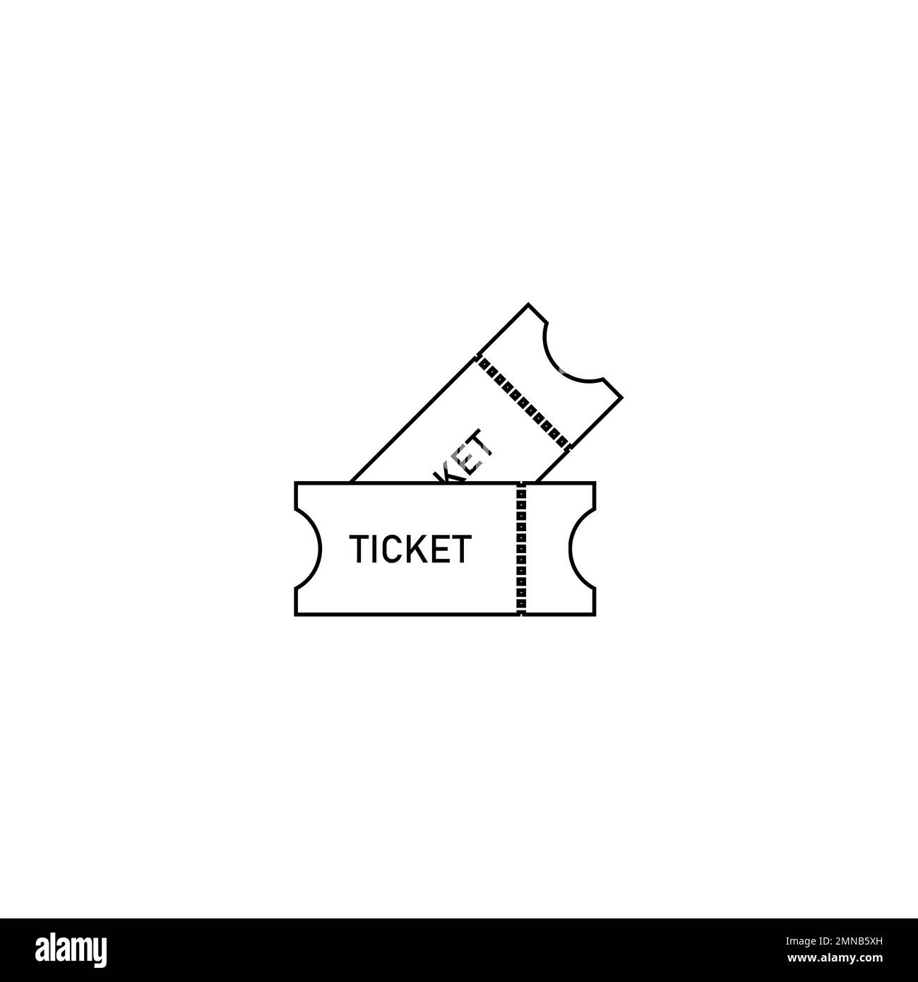 Illustration vectorielle d'icône de ticket conception simple Banque D'Images