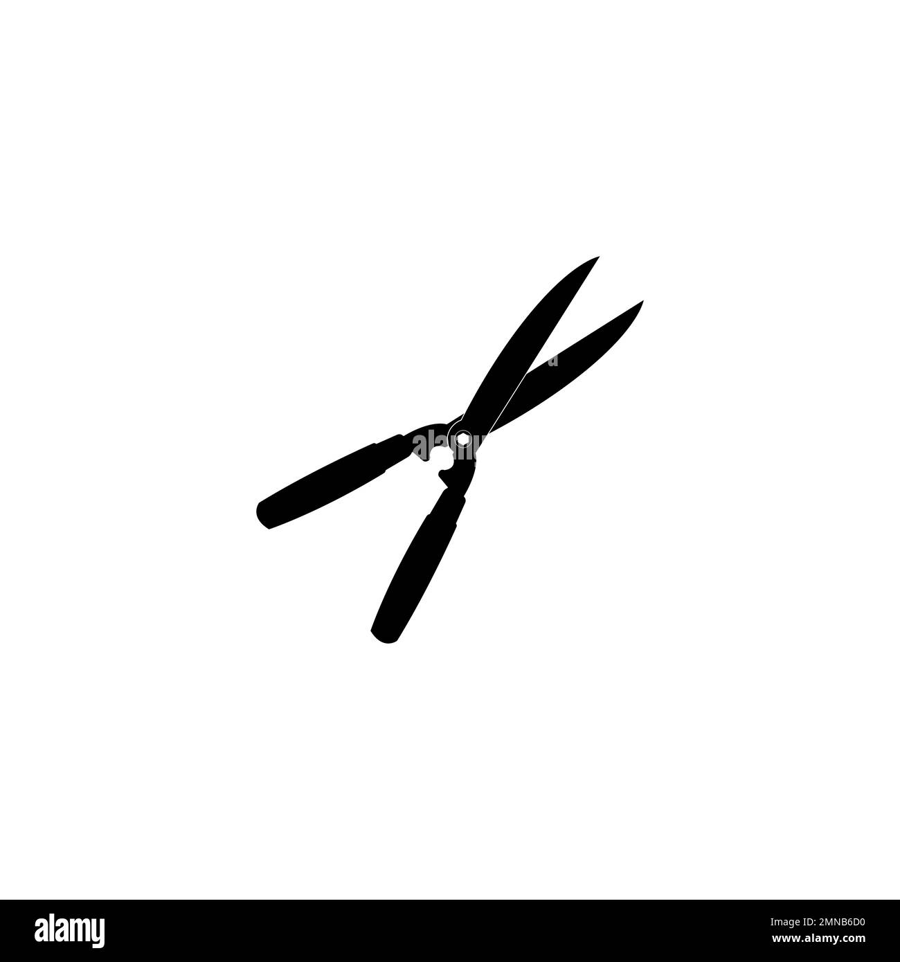 Illustration vectorielle de l'icône du coupe-herbe conception simple Banque D'Images