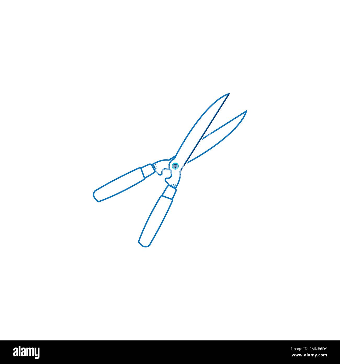 Illustration vectorielle de l'icône du coupe-herbe conception simple Banque D'Images